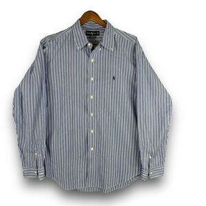 Polo Ralph Lauren Shirt Mens XL Stripe Long Sleeve Button Down Classic Fit
